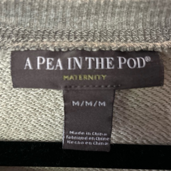 A pea in the pod maternity sweatshirt size m - Picture 3 of 9
